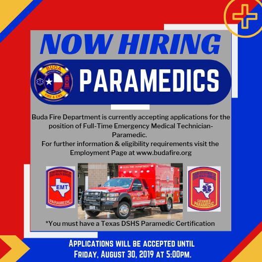 Employment buda fire department